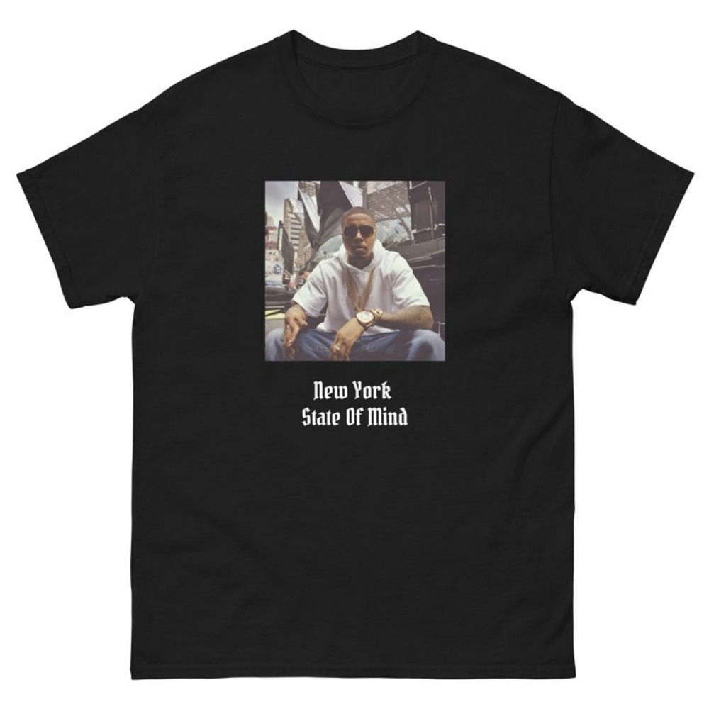 Nas - New York State Of Mind - T Shirt, Hip Hop Classic Shirt